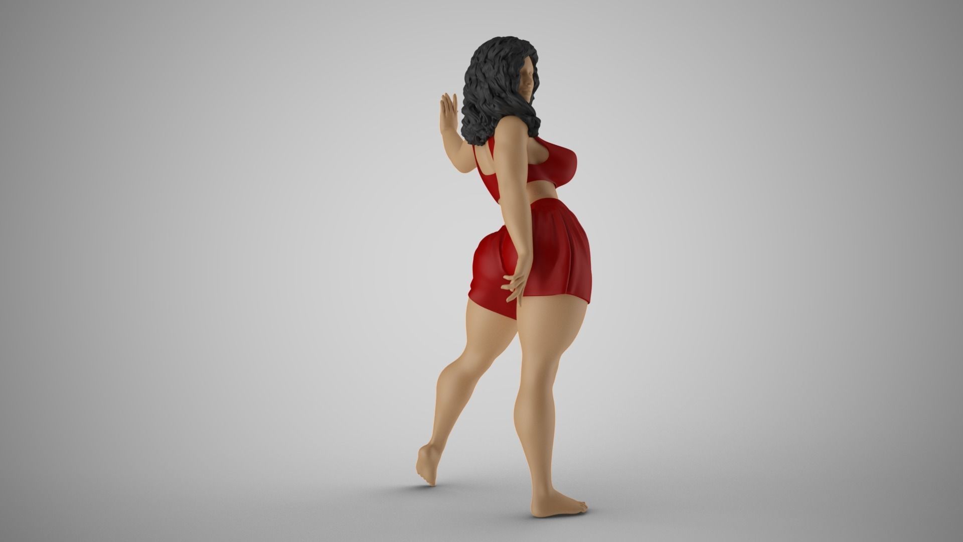 Enigmatic Woman 3D print model_6