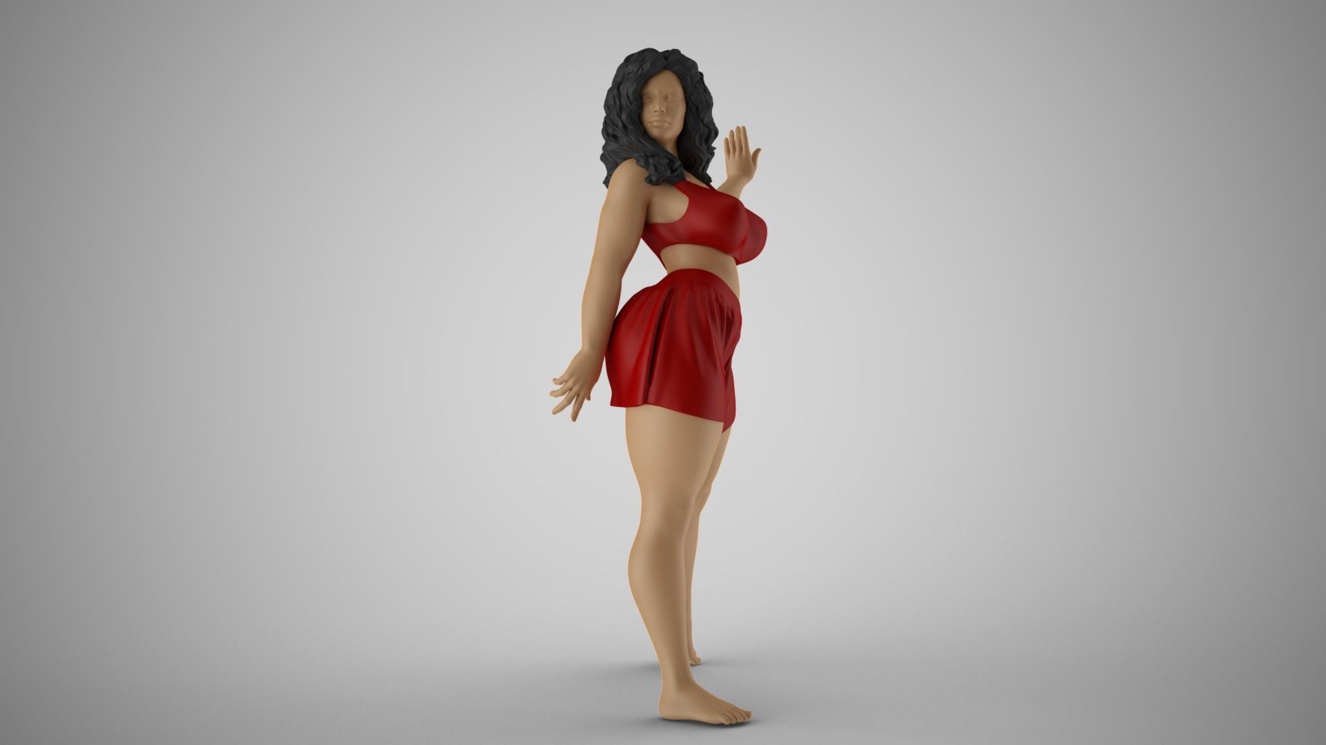 Enigmatic Woman 3D print model_5