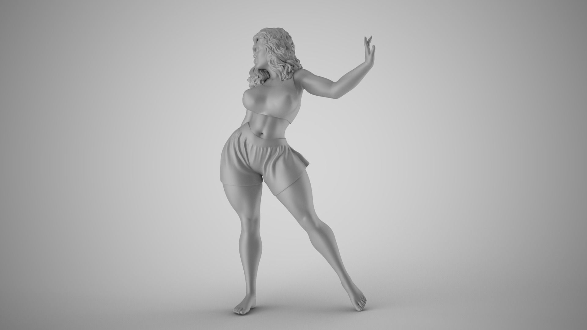 Enigmatic Woman 3D print model_2