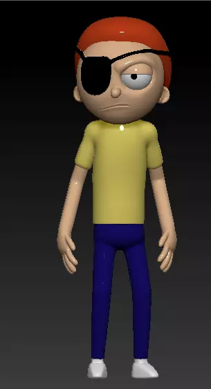 Evil Morty FANART 3D print model