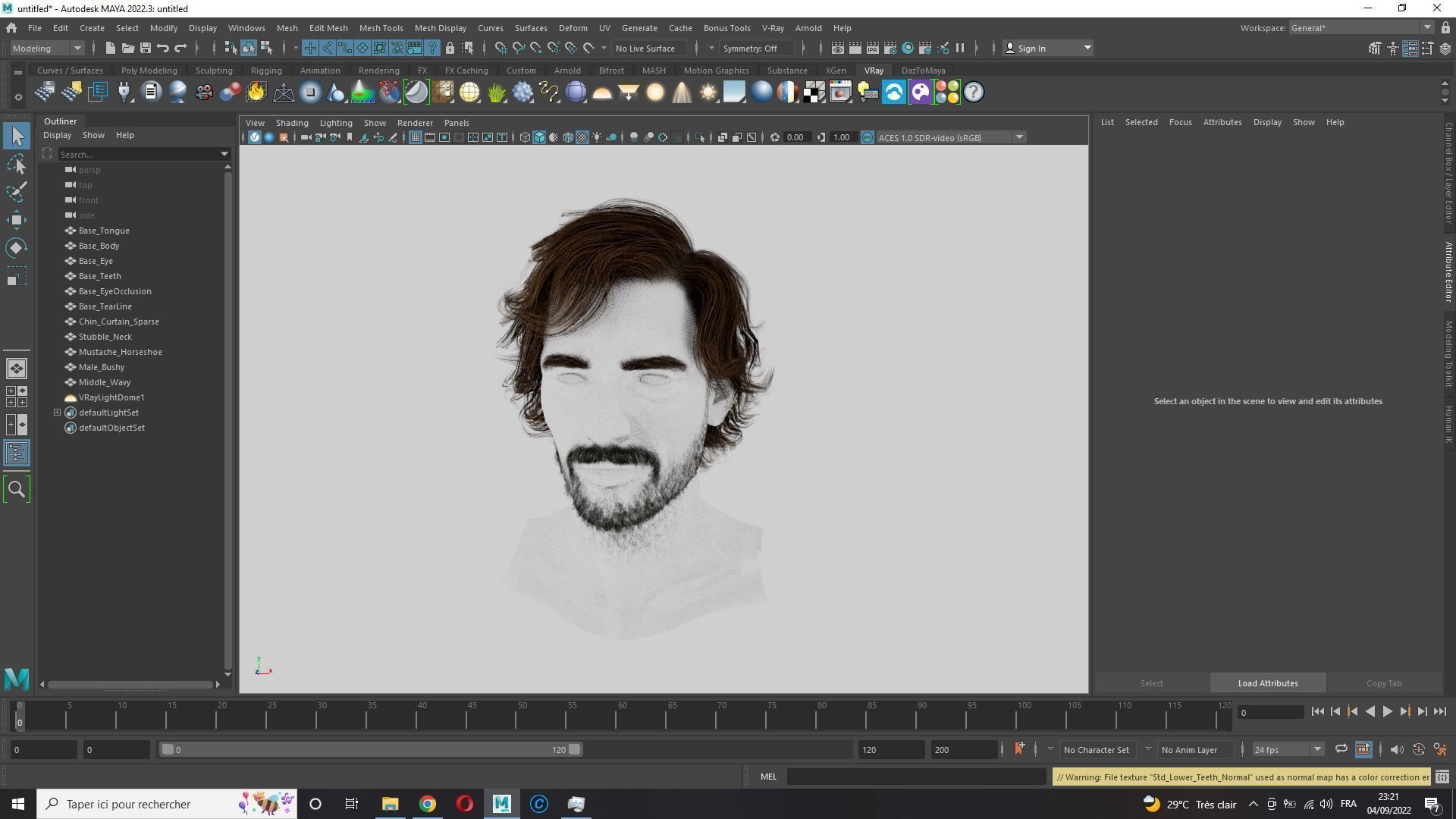 Realtime hair man low poly Hairstyle 2 Low-poly 3D model_15