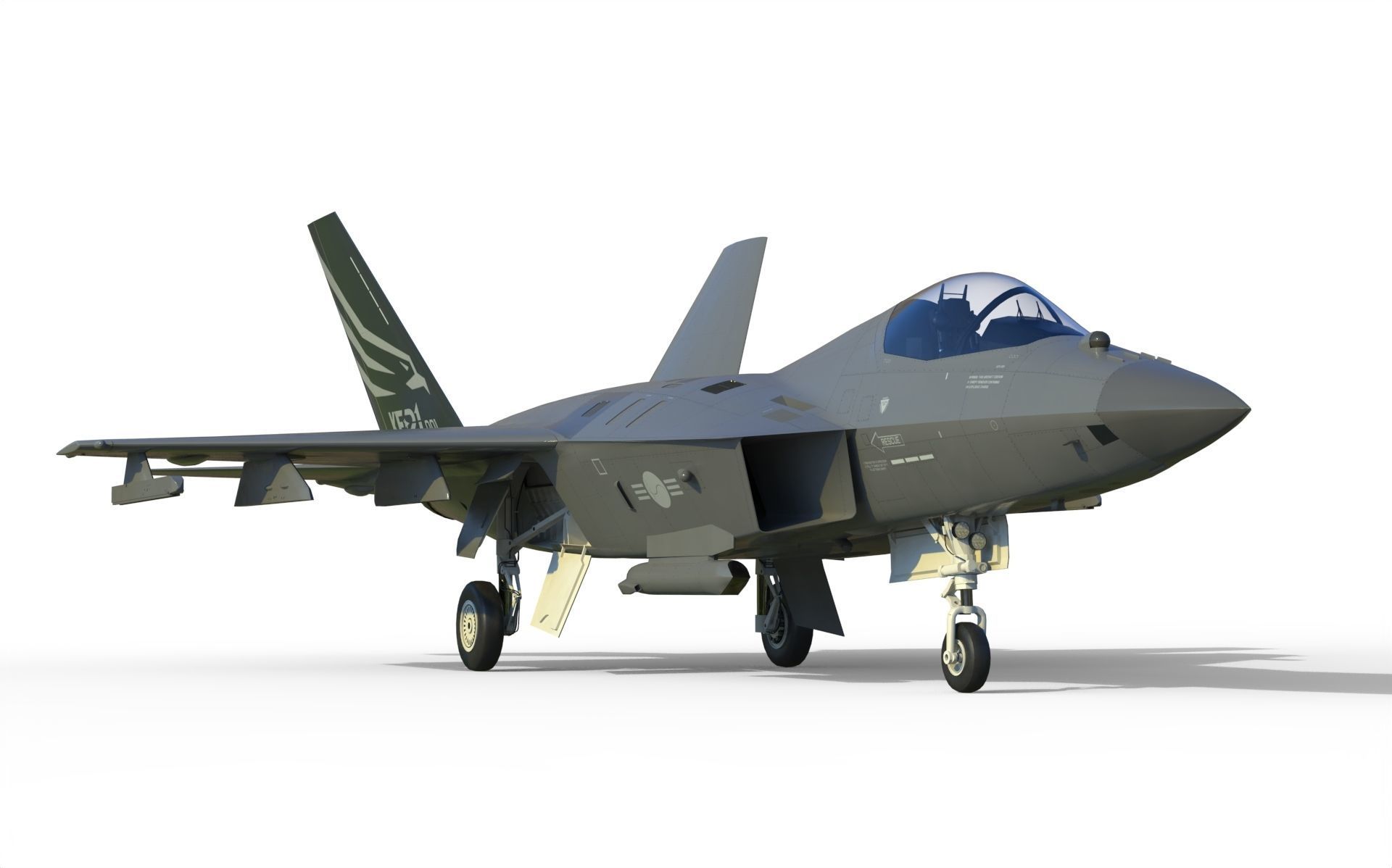 KAI KF-21 Boramae 3D model_11