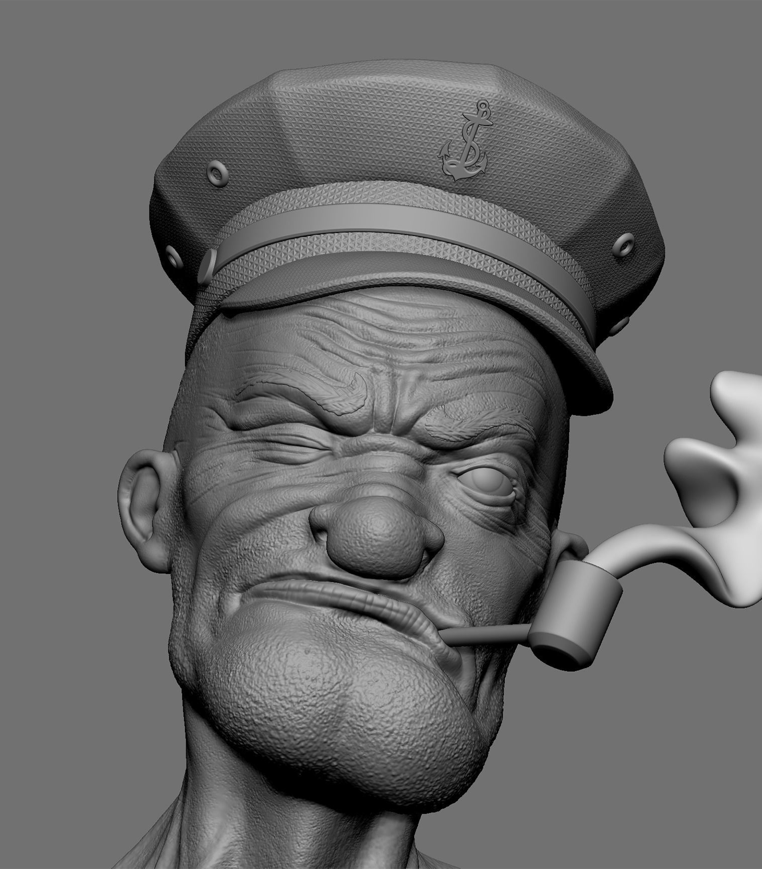 POPEYE BADASS -  FUNART 3D print model_3