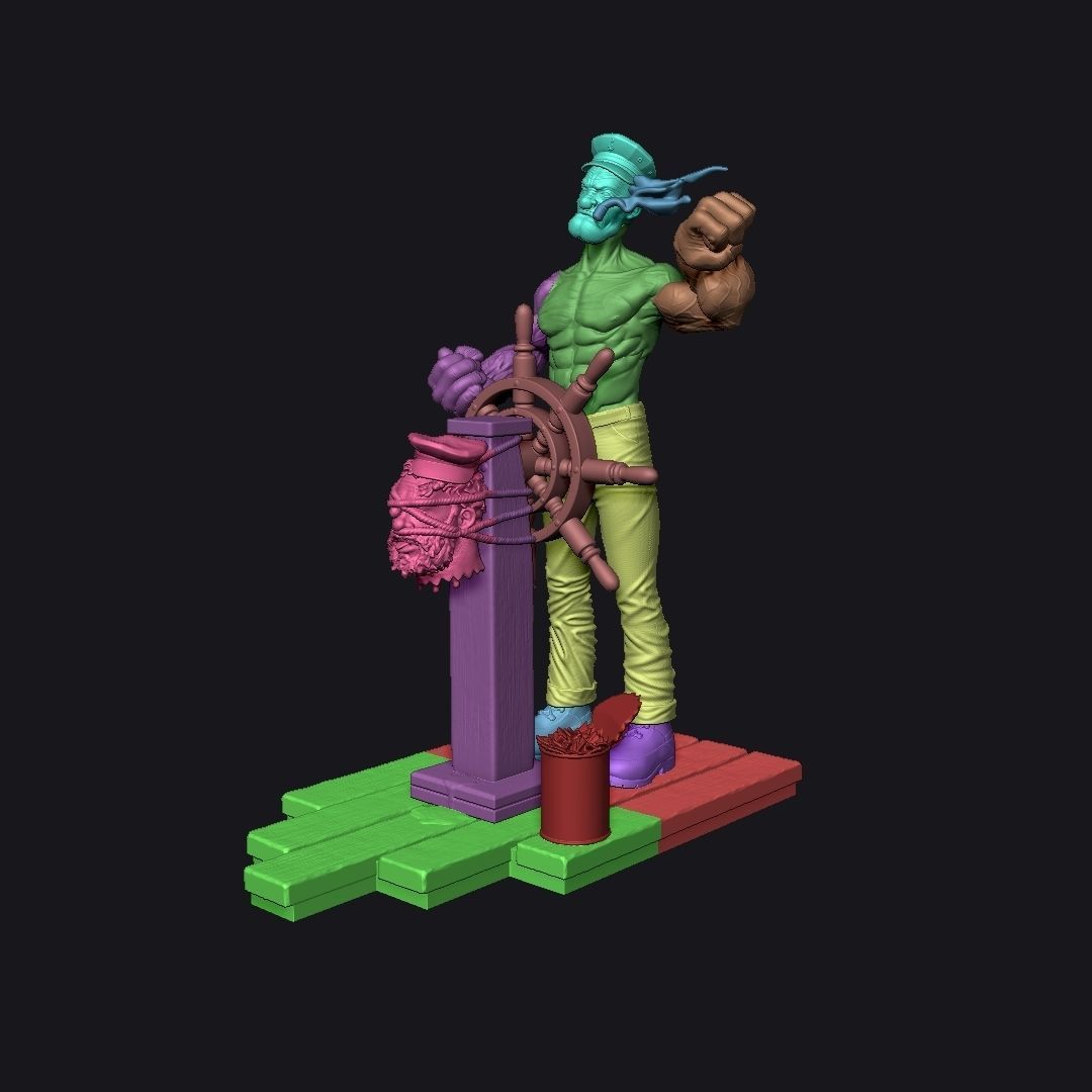 POPEYE BADASS -  FUNART 3D print model_7