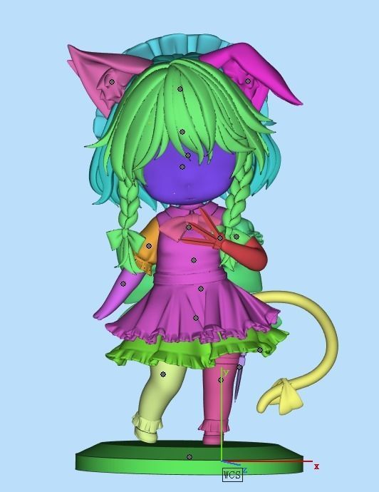 catgirl - 3D print model 3D print model_2