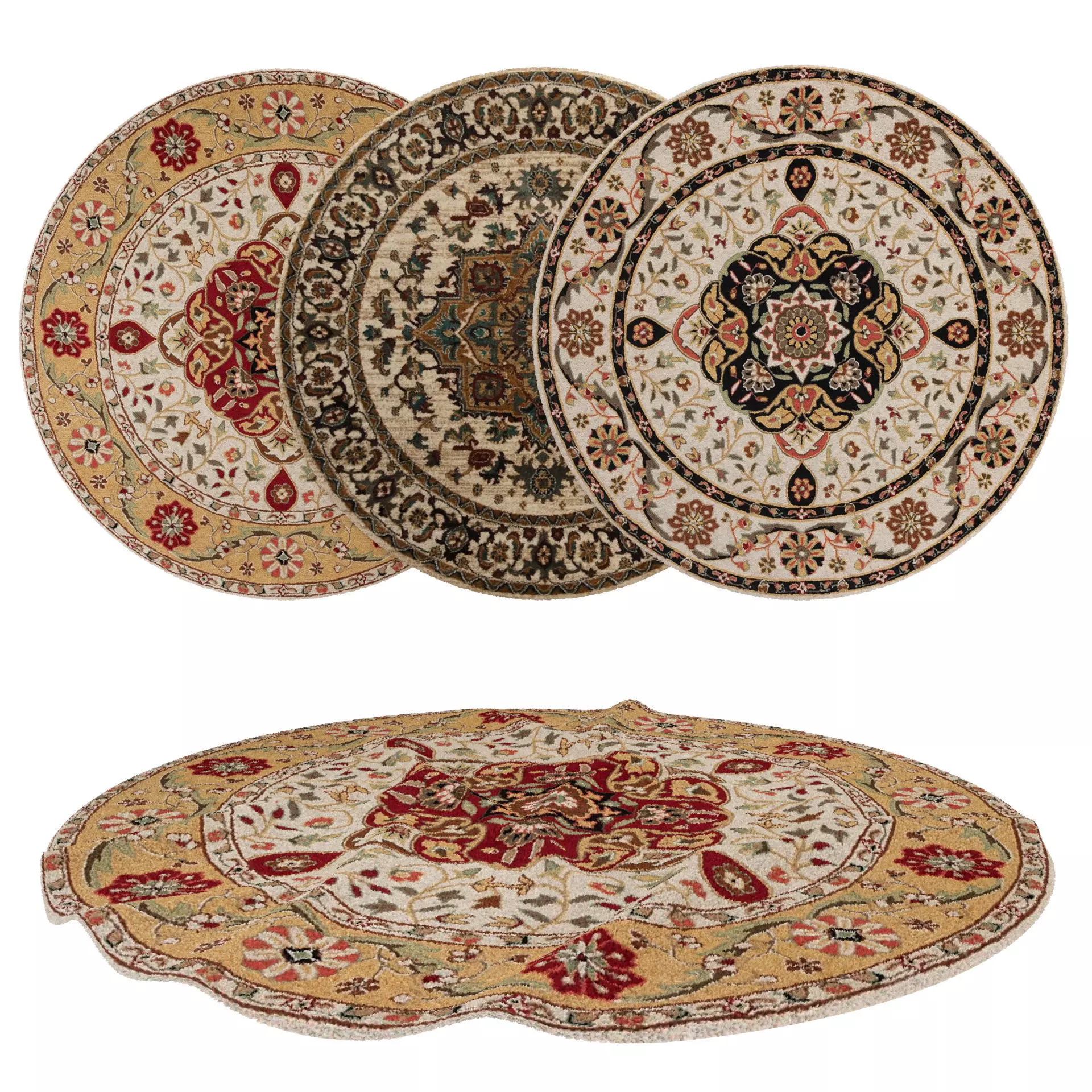 Rugs No 738 Low-poly 3D model_0