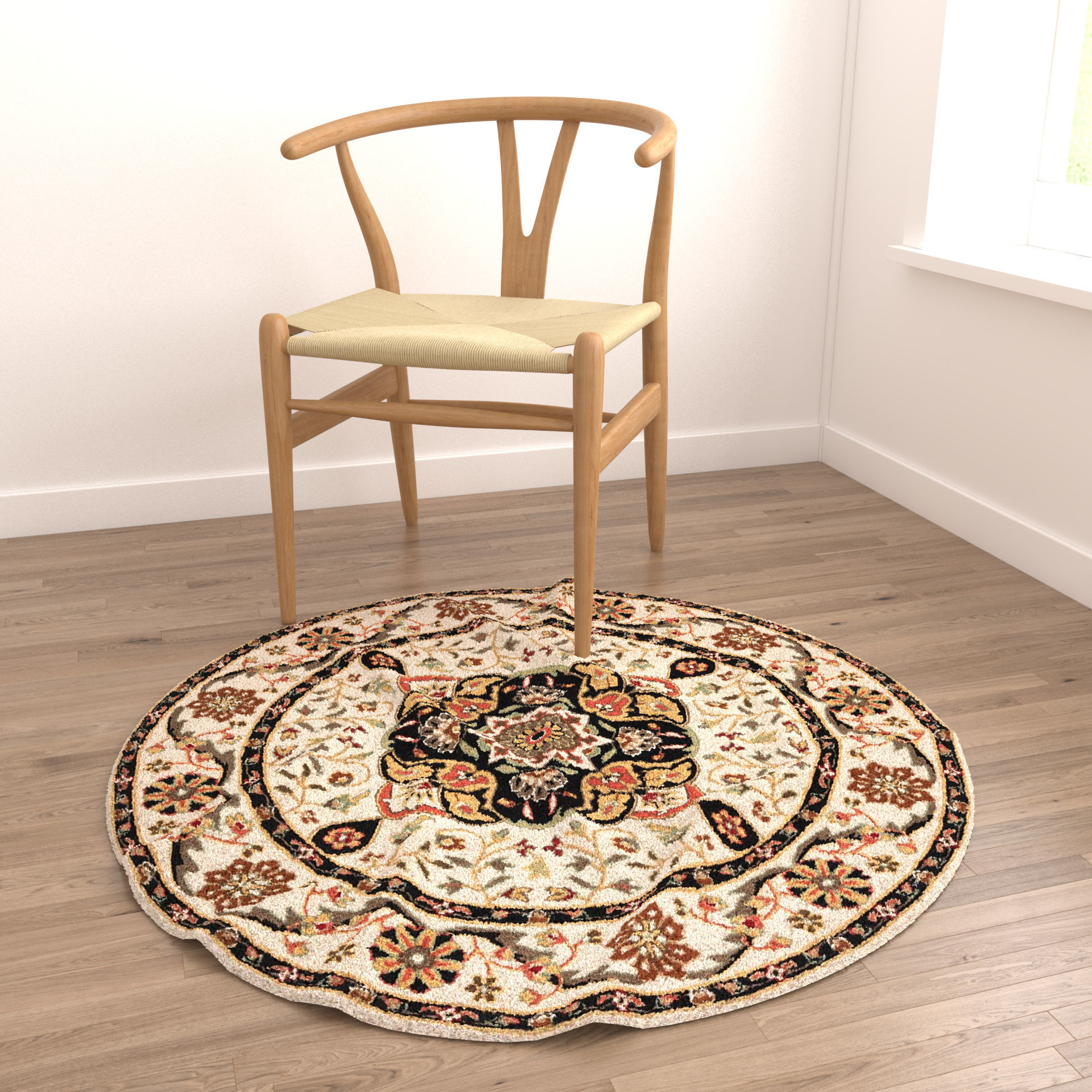 Rugs No 738 Low-poly 3D model_4