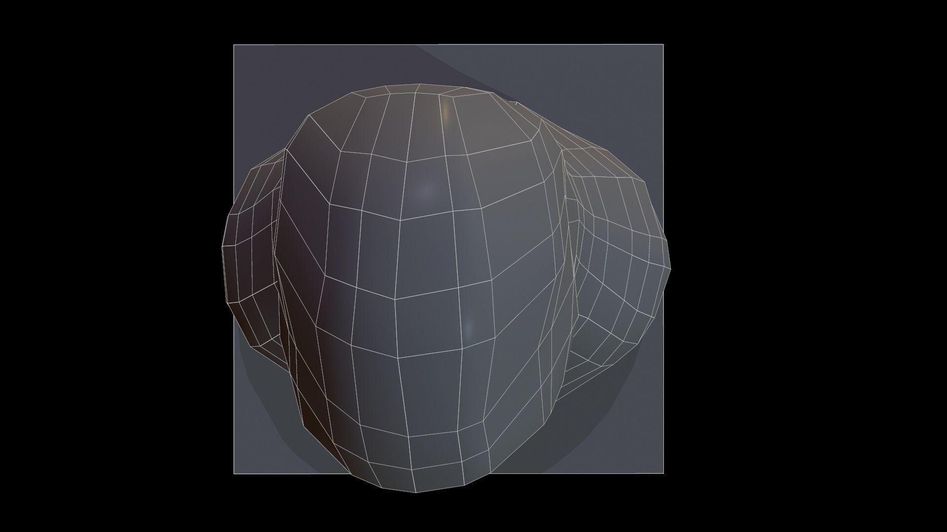 Statue Patience Low-poly 3D model_17