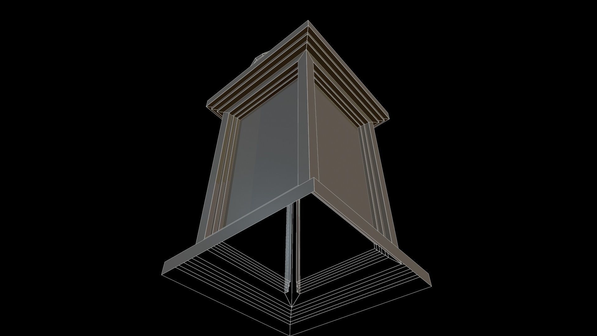 Statue Patience Low-poly 3D model_16