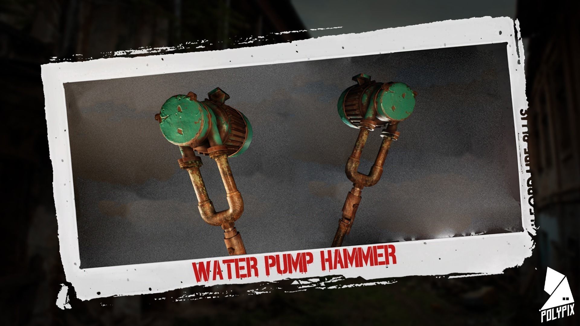 Apocalyptic Weapons Low-poly 3D model_1