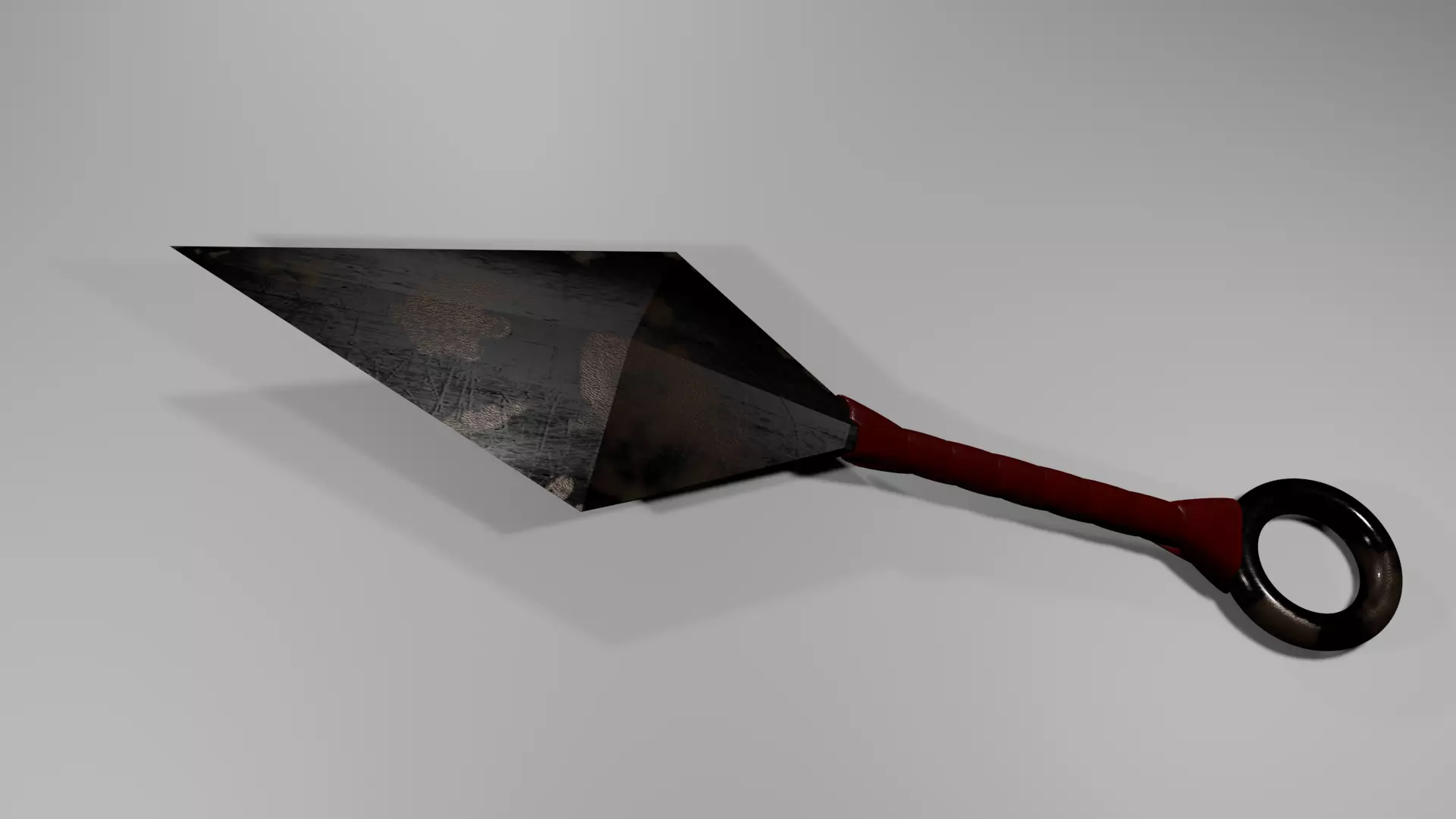 kunai 3d model shovel Low-poly 3D model_0