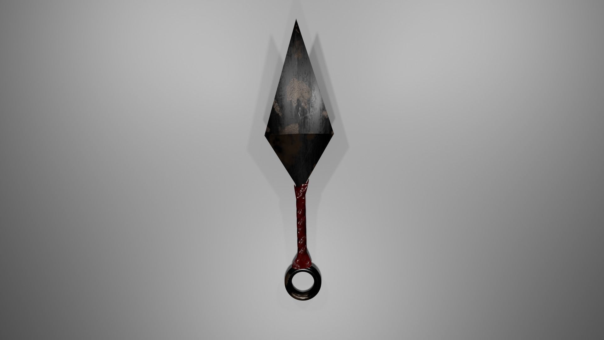 kunai 3d model shovel Low-poly 3D model_4