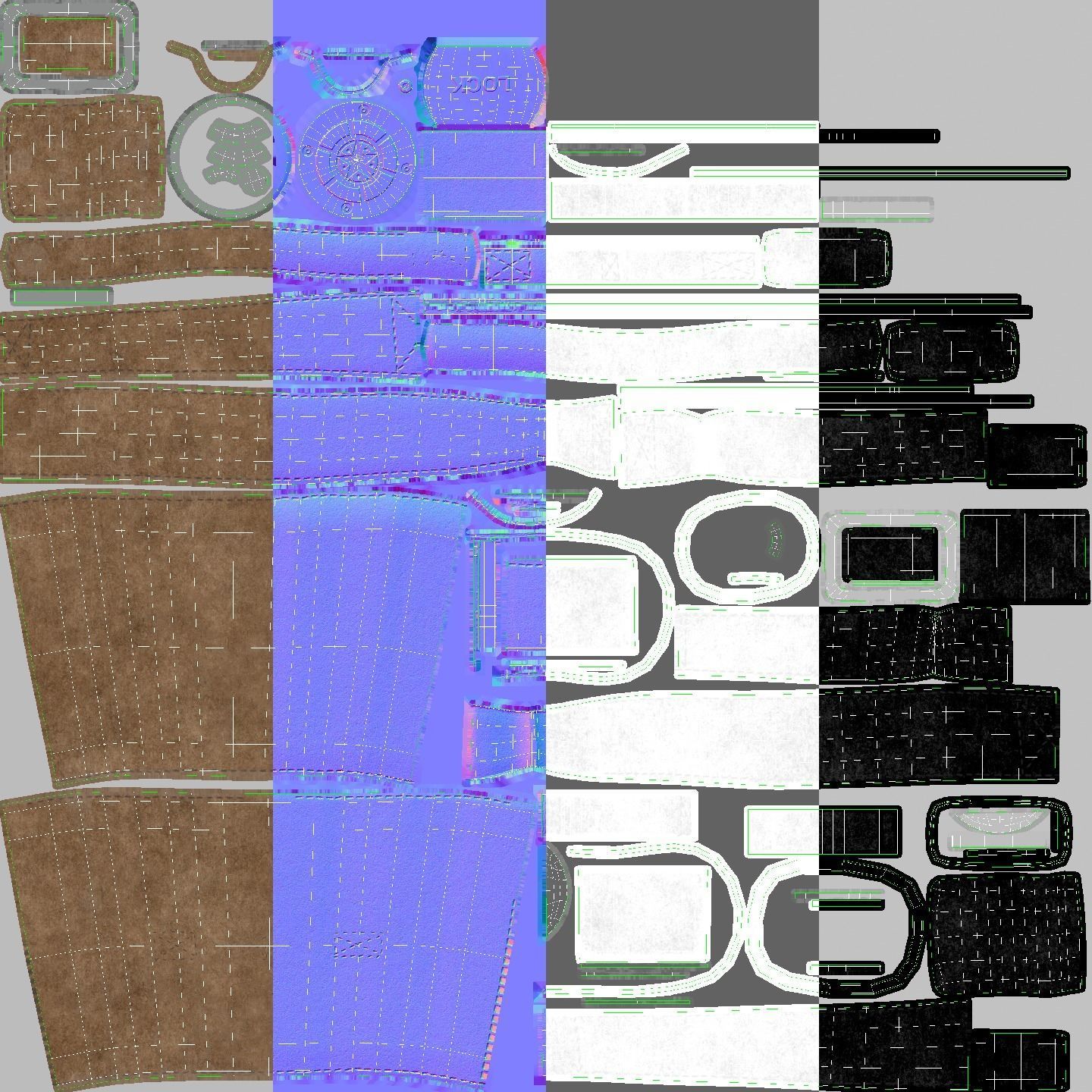 Builder construction worker Low-poly 3D model_33