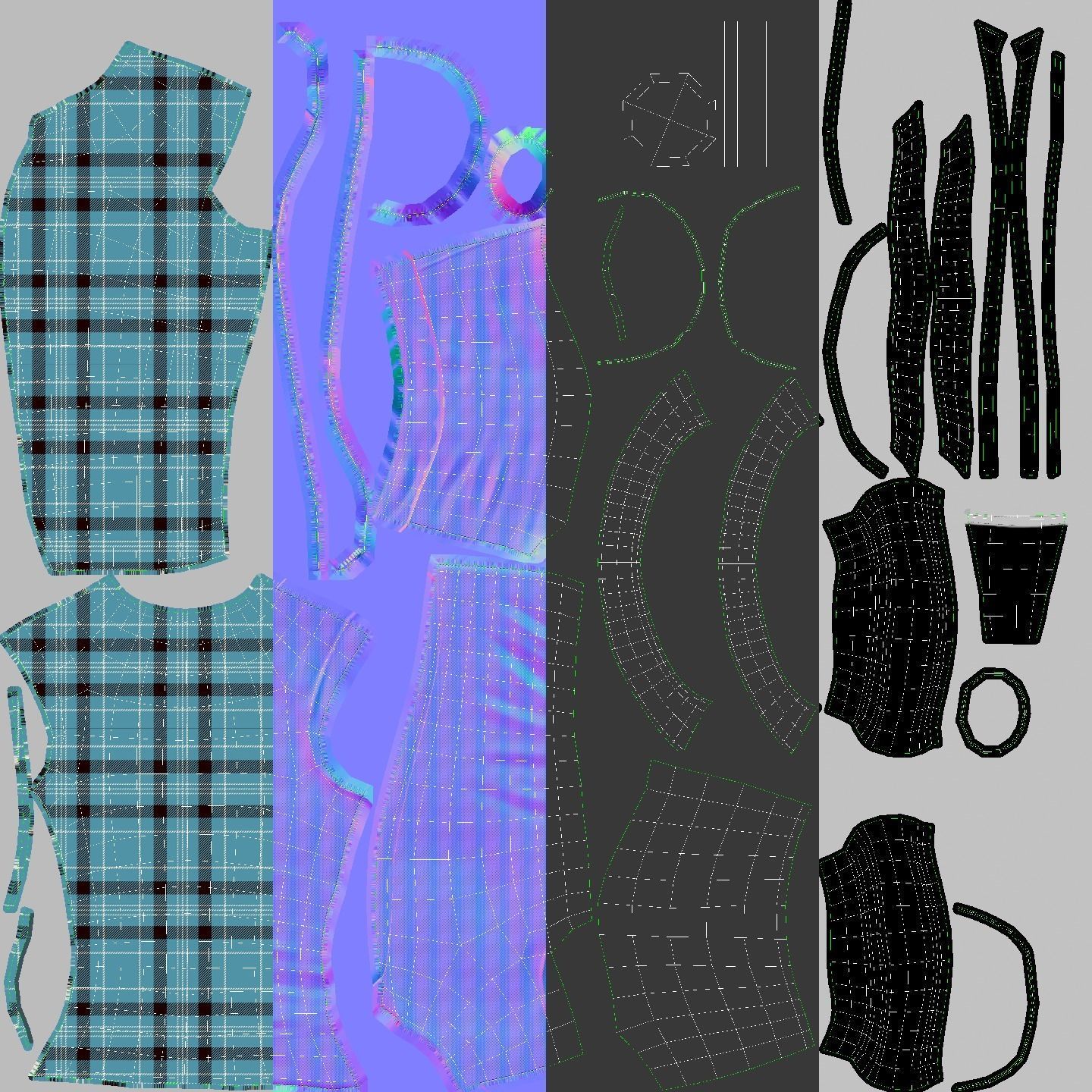 Builder construction worker Low-poly 3D model_29