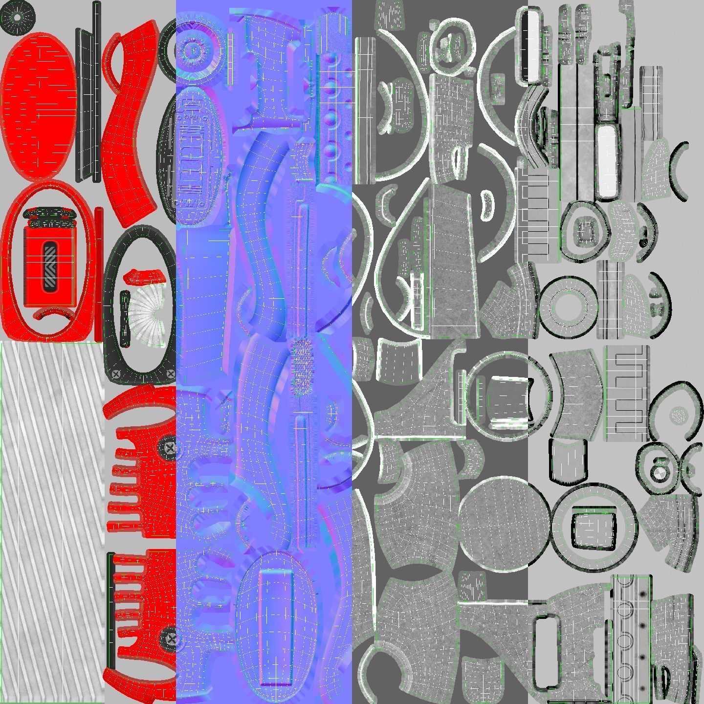 Builder construction worker Low-poly 3D model_34