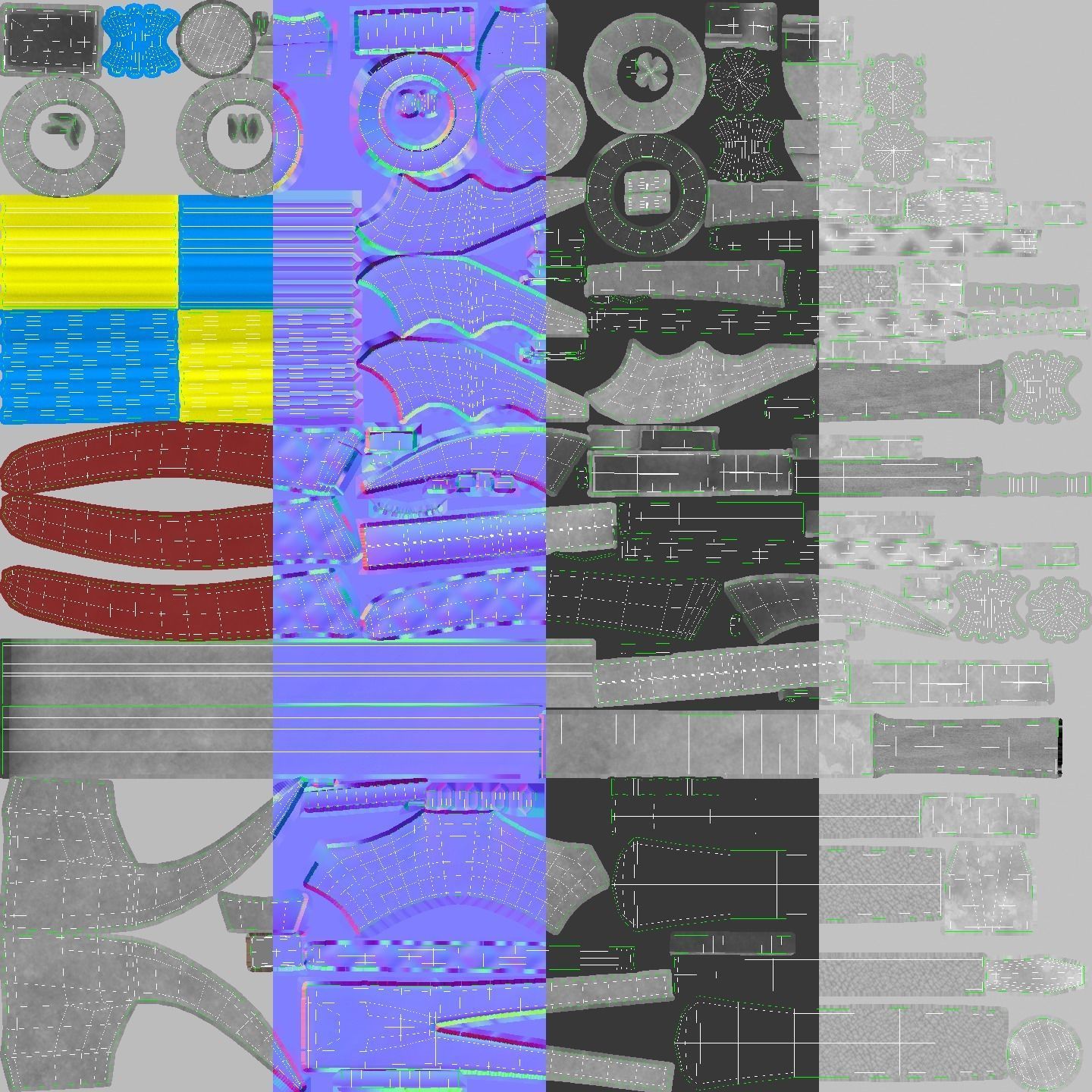 Builder construction worker Low-poly 3D model_35