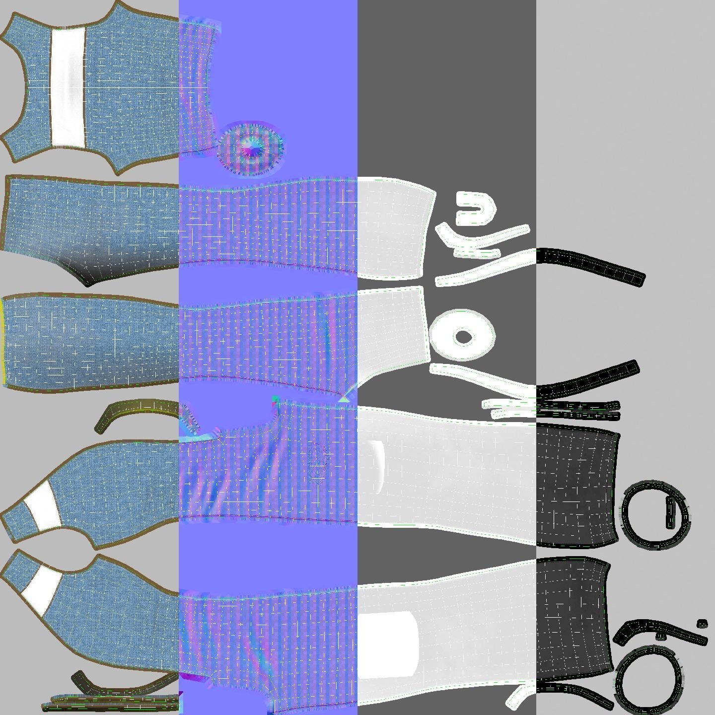 Builder construction worker Low-poly 3D model_30