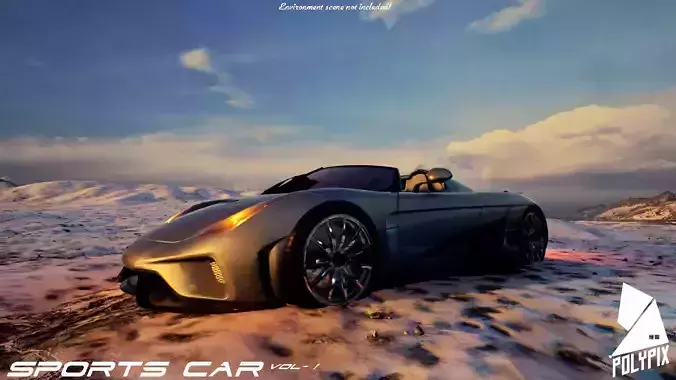 Sports Car VOL 1 Low-poly 3D model