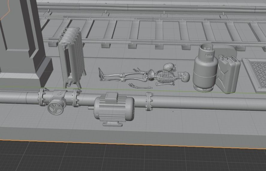 SUBWAY METRO Diorama READY TO PRINT 3D print model_17