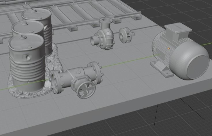 SUBWAY METRO Diorama READY TO PRINT 3D print model_14