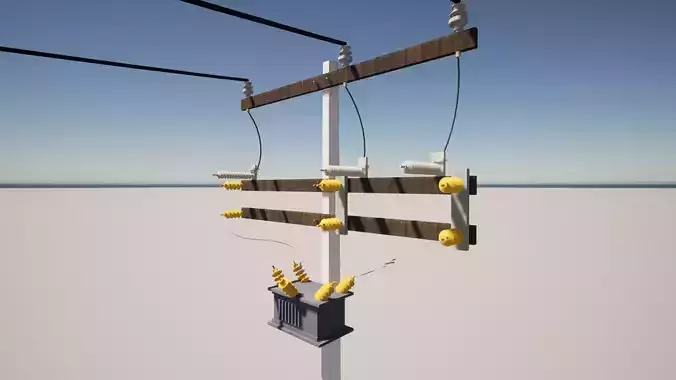 Electrical Post Poste CFE Free 3D print model