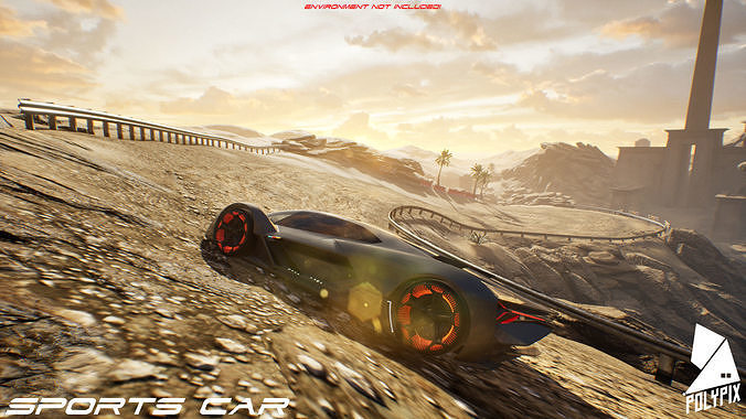 Sportscar VOL 2 Low-poly 3D model