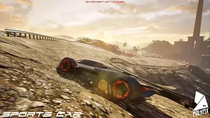 Sportscar VOL 2 Low-poly 3D model