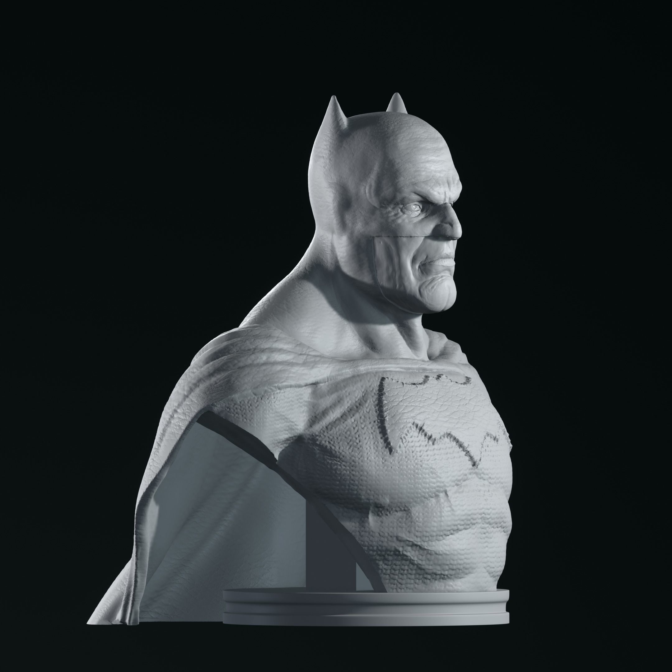 Batman Dark Knight Returns bust 3d printing 3D print model_8