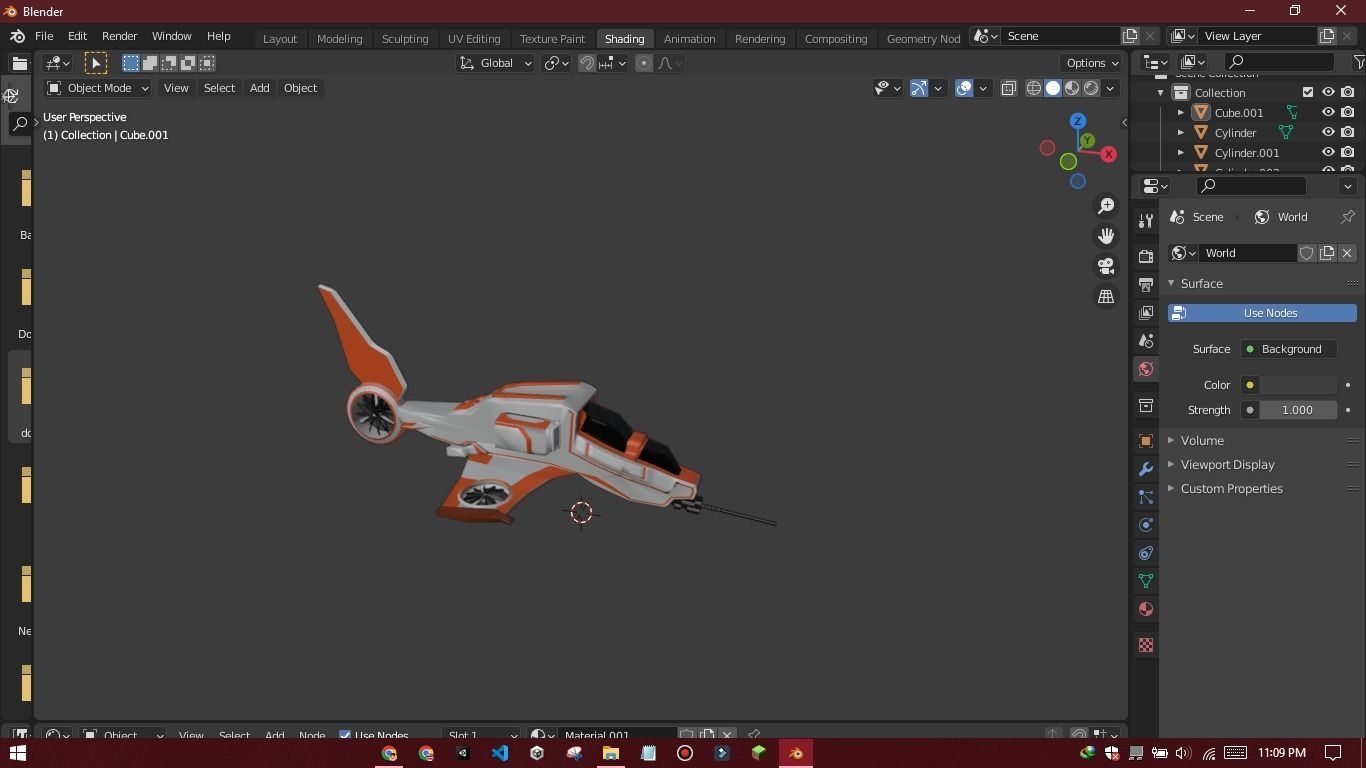 sci- fi spaceship LowPoly Low-poly 3D model_14