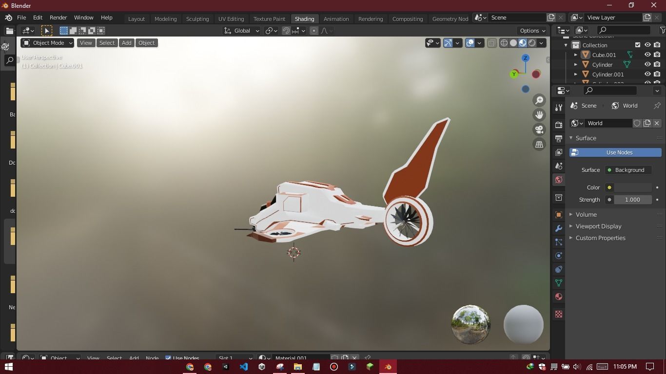 sci- fi spaceship LowPoly Low-poly 3D model_15