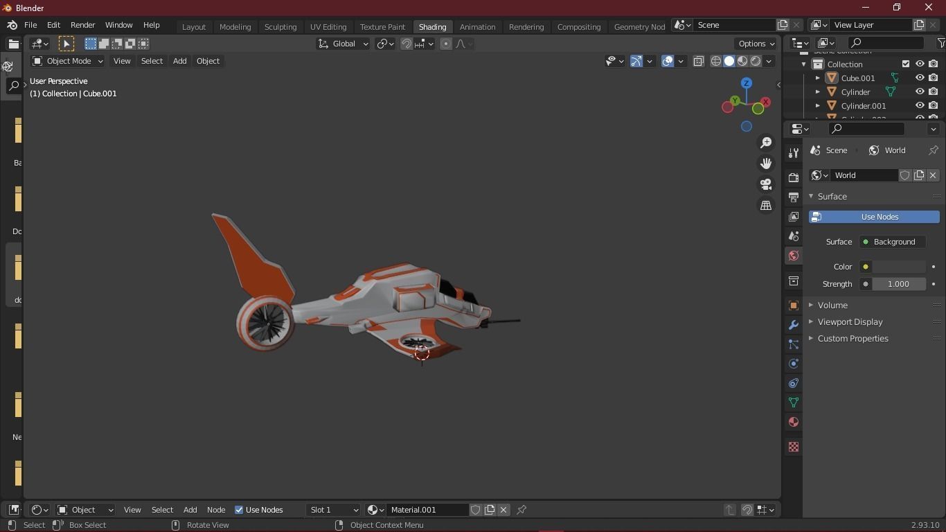 sci- fi spaceship LowPoly Low-poly 3D model_13