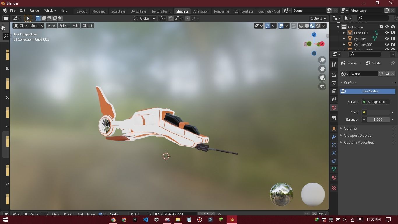 sci- fi spaceship LowPoly Low-poly 3D model_5