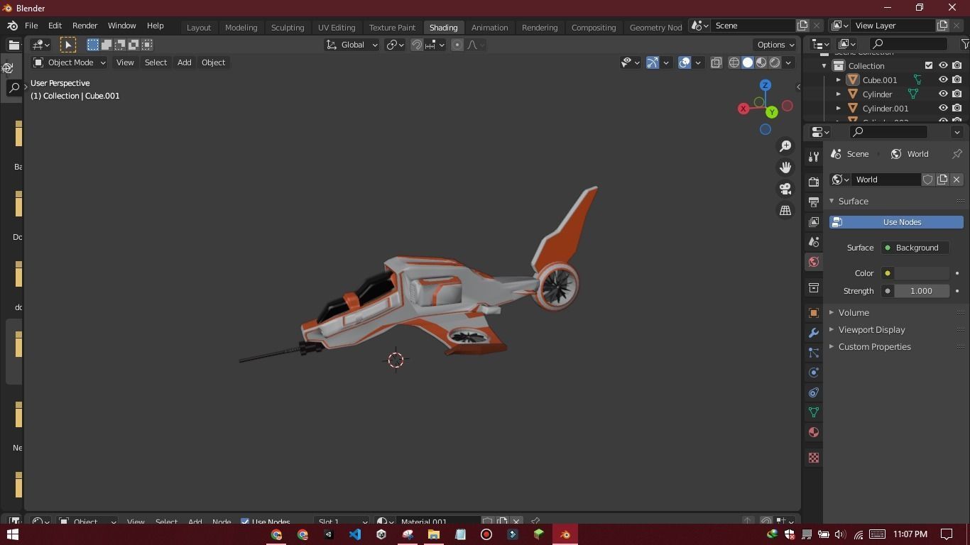 sci- fi spaceship LowPoly Low-poly 3D model_11