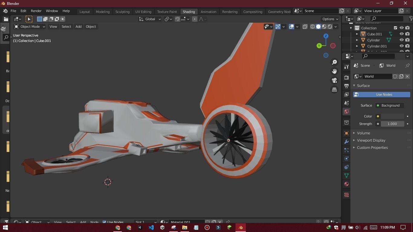 sci- fi spaceship LowPoly Low-poly 3D model_10