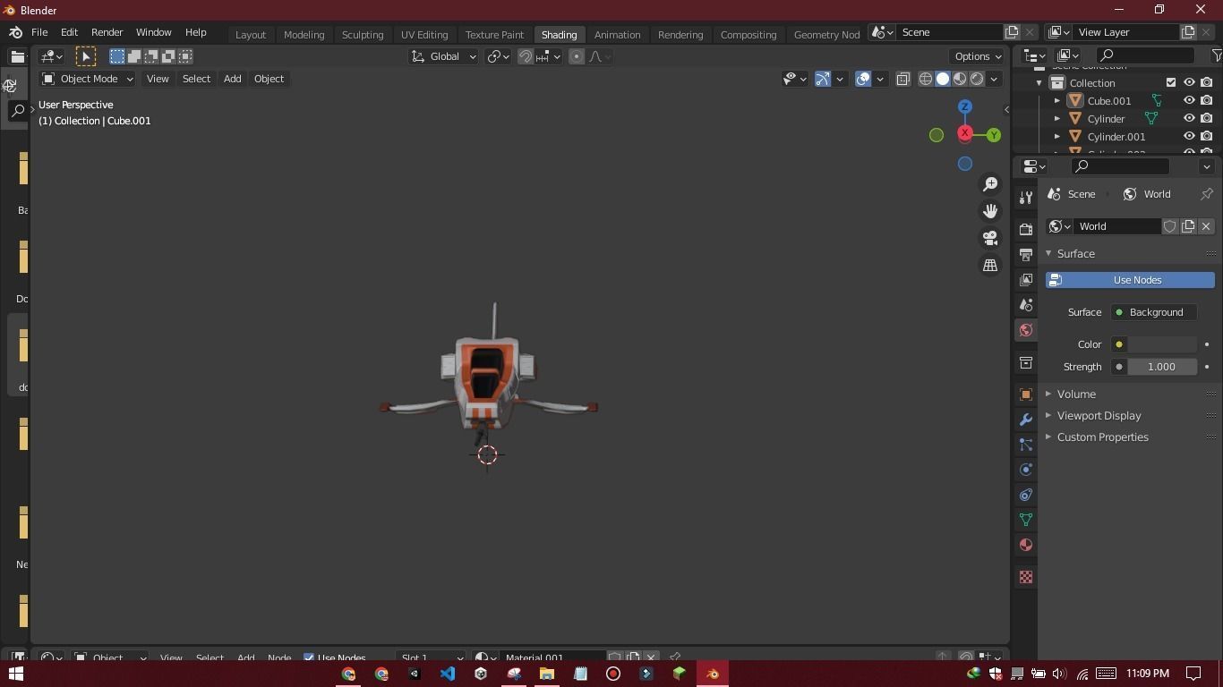 sci- fi spaceship LowPoly Low-poly 3D model_7