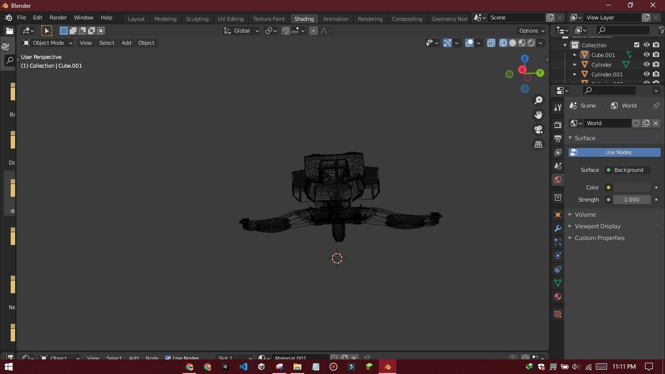 sci- fi spaceship LowPoly Low-poly 3D model_25