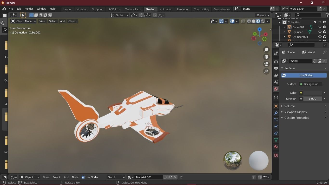 sci- fi spaceship LowPoly Low-poly 3D model_17