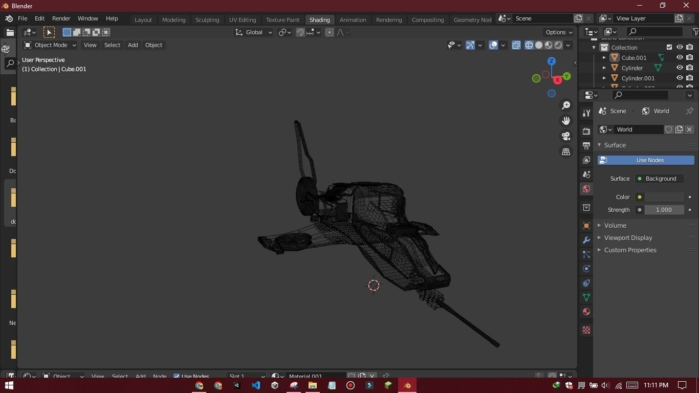 sci- fi spaceship LowPoly Low-poly 3D model_19