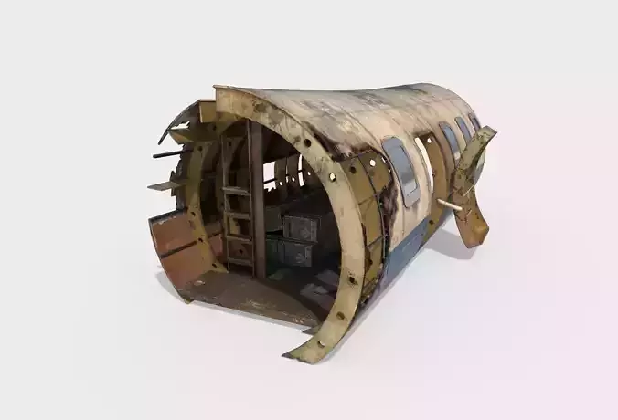 Wrecked Aircraft Part 3D model