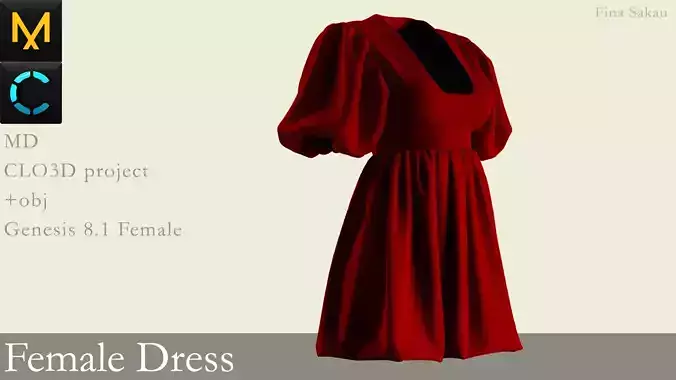 Female Dress Marvelous Designer