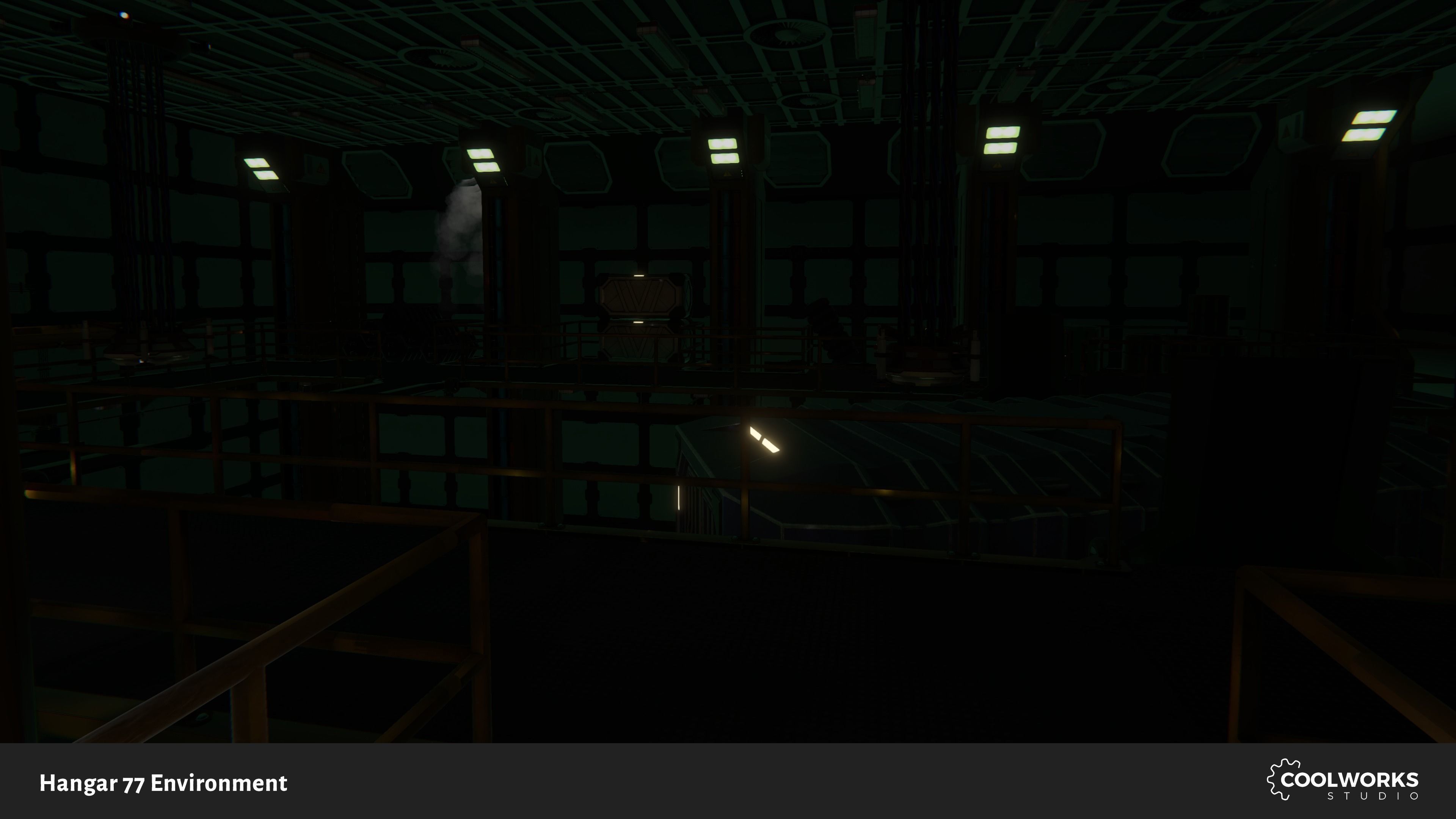 Hangar 77 Environment Tileset Low-poly 3D model_9