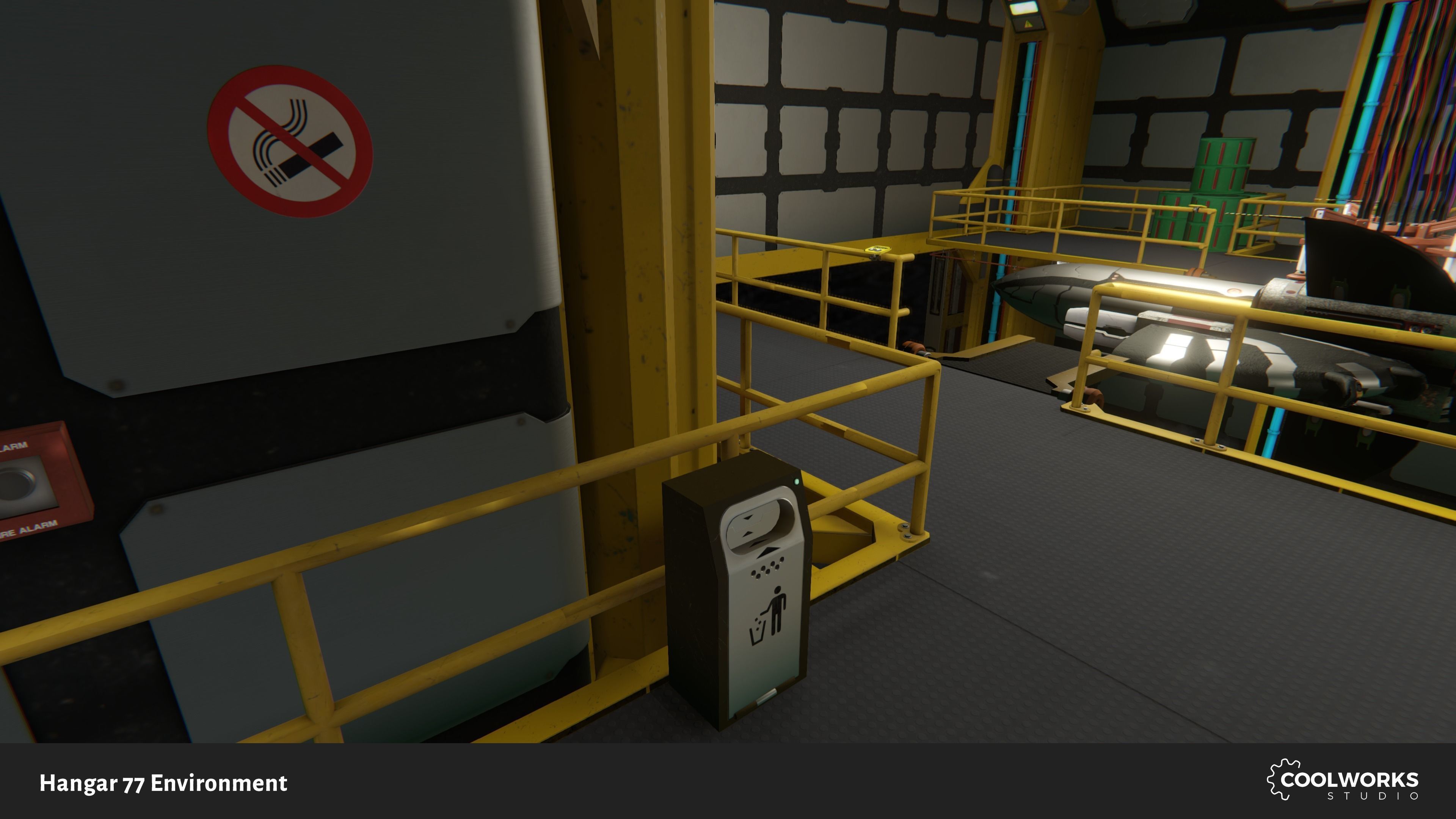 Hangar 77 Environment Tileset Low-poly 3D model_6