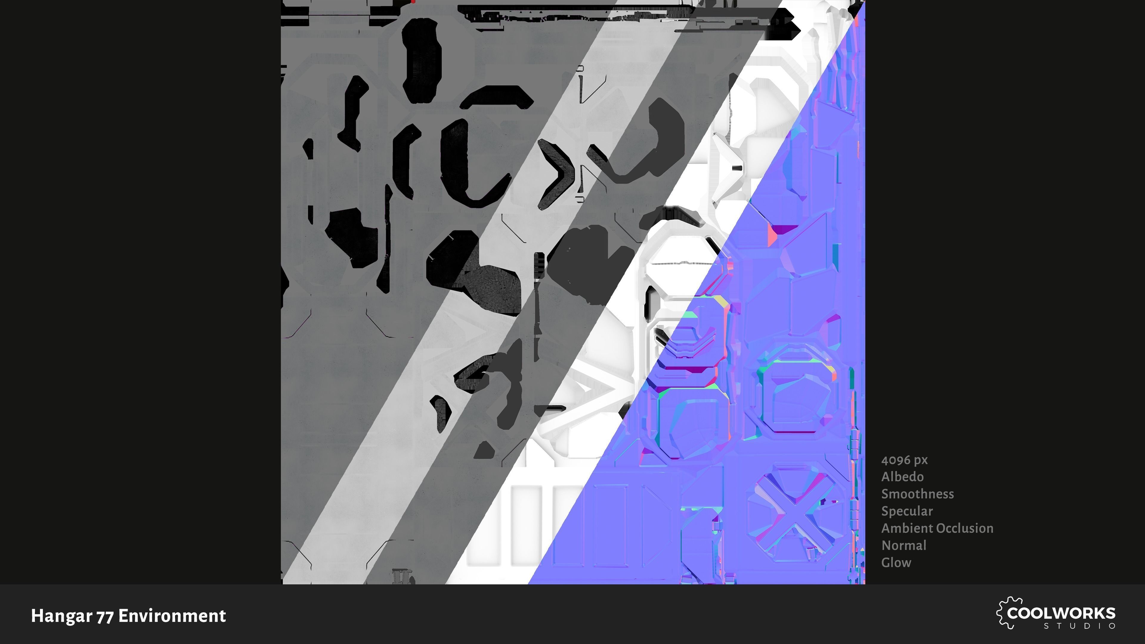 Hangar 77 Environment Tileset Low-poly 3D model_20