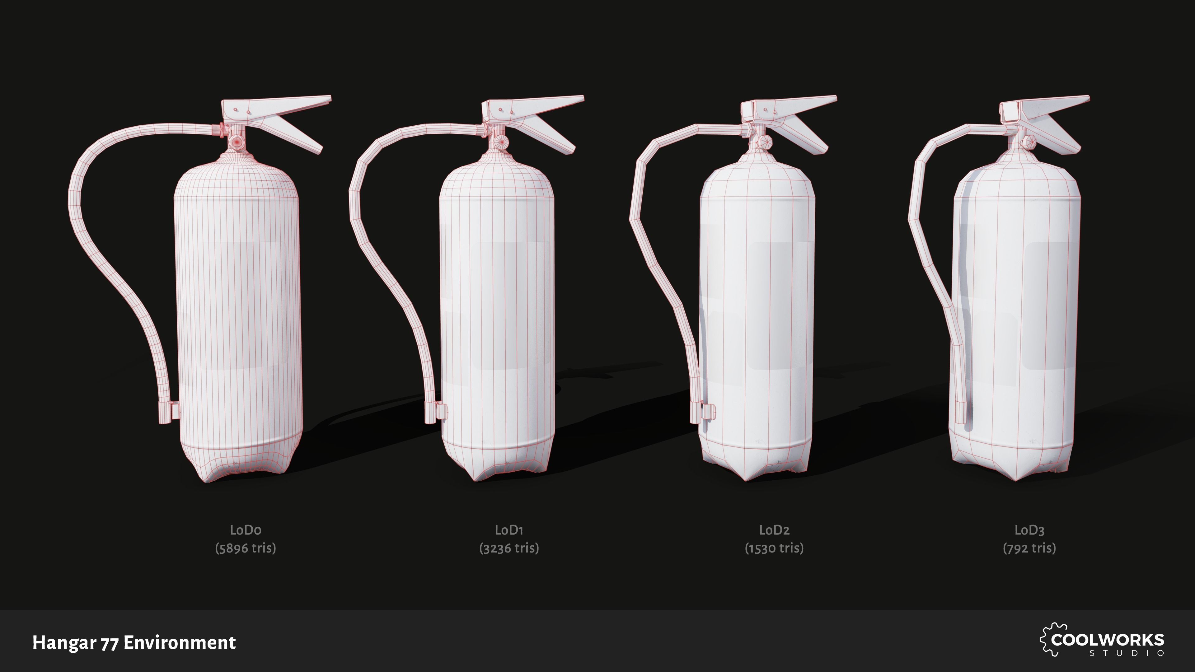 Hangar 77 Environment Tileset Low-poly 3D model_16