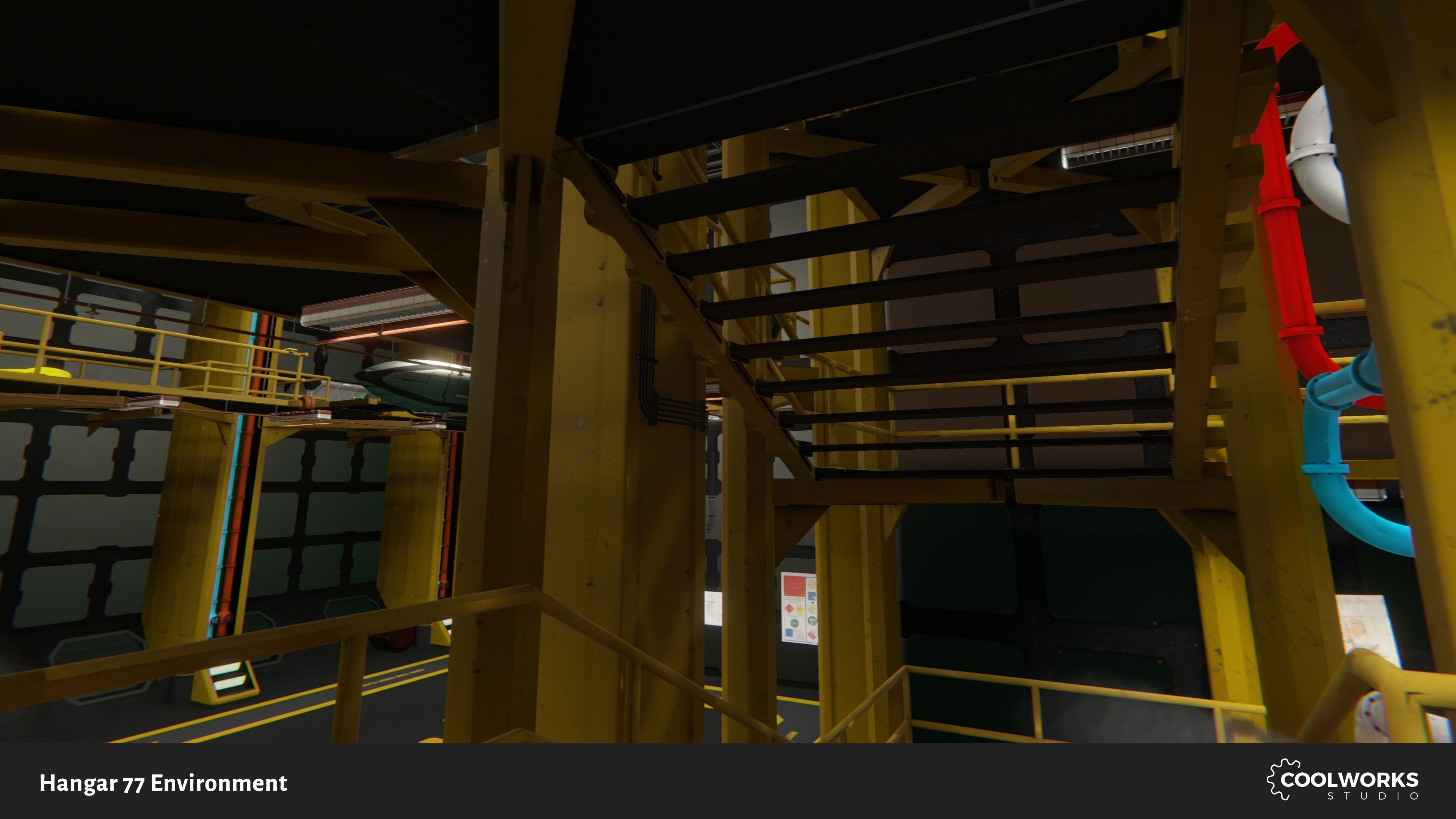 Hangar 77 Environment Tileset Low-poly 3D model_5