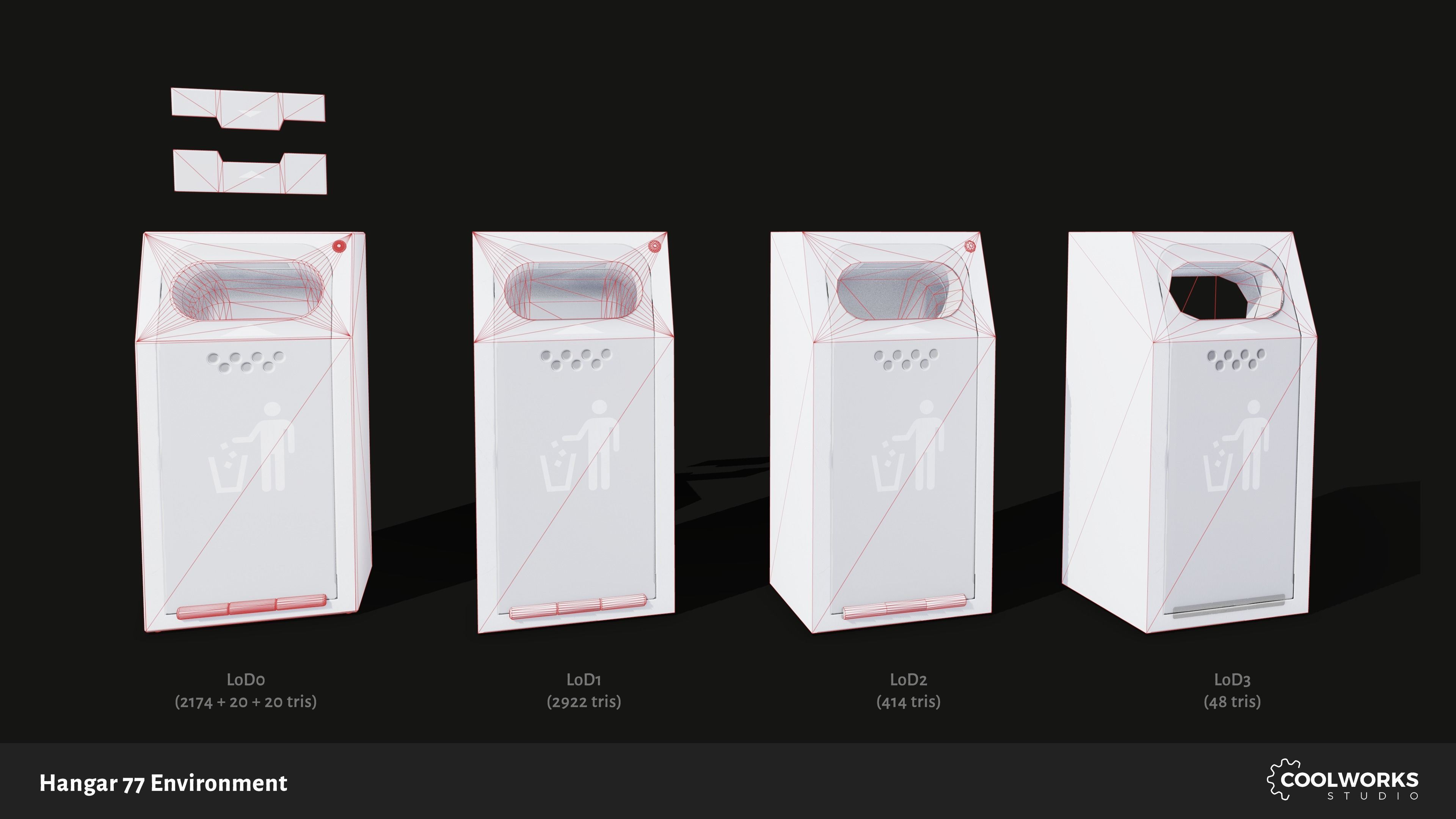 Hangar 77 Environment Tileset Low-poly 3D model_25