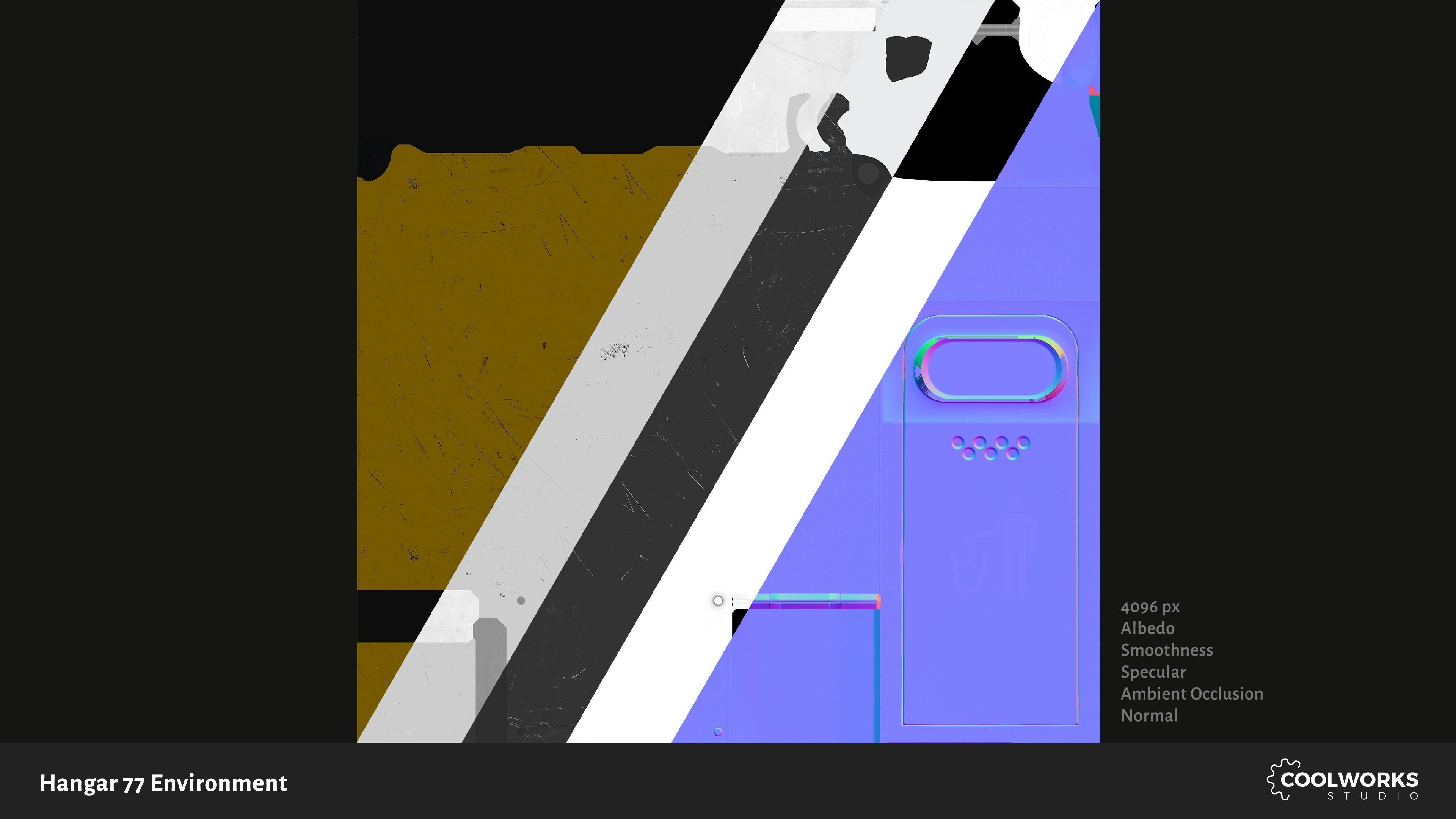 Hangar 77 Environment Tileset Low-poly 3D model_26