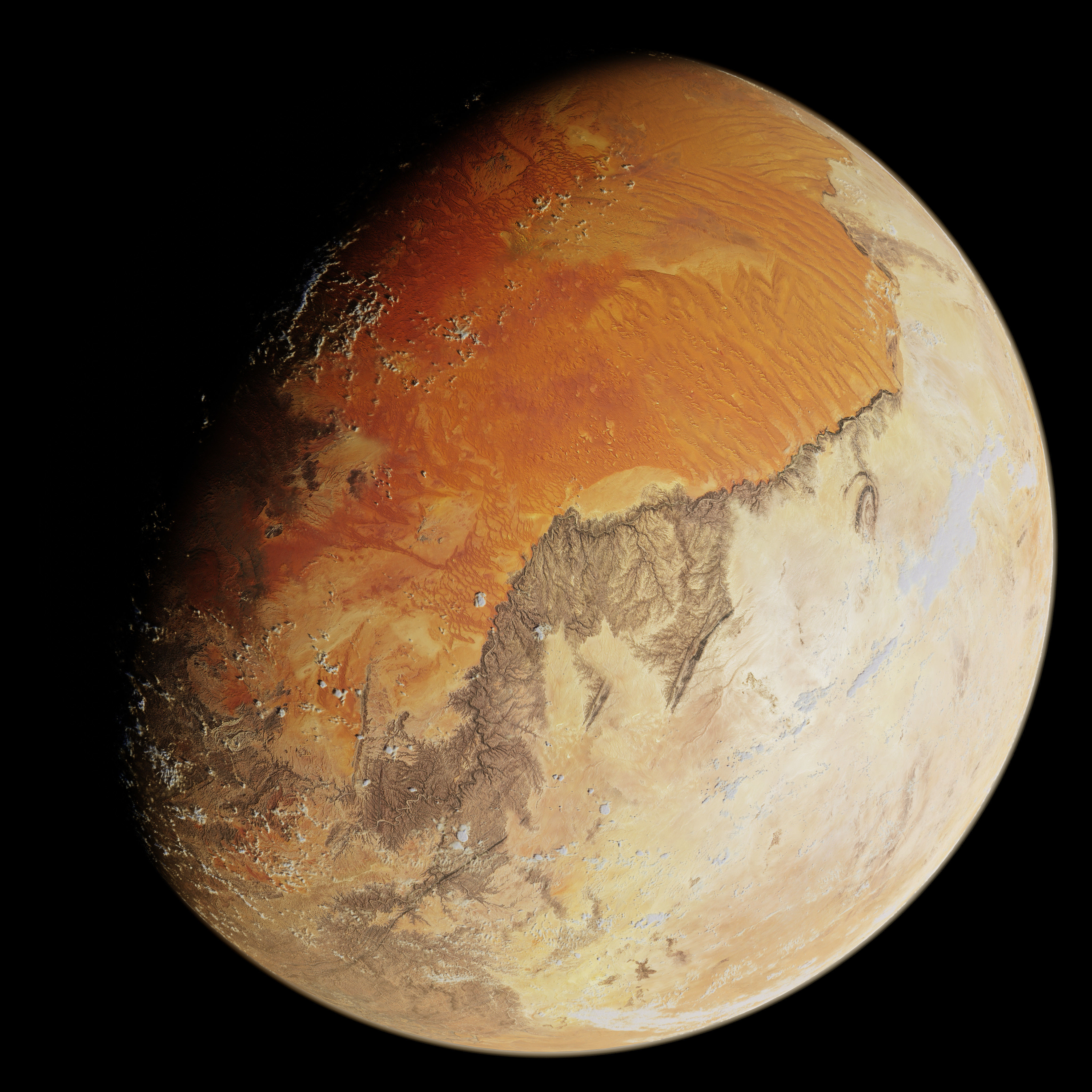 Korriban - 4k Star Wars Planet Texture Free 3D model_3