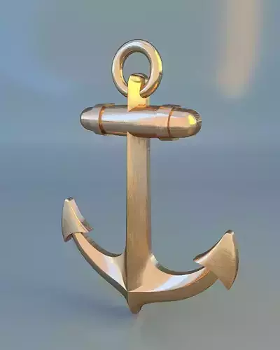Golden anchor net 3D print model