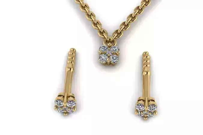 jewelry earrings and pendant